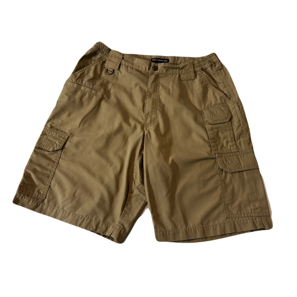 5.11 Tactical Men's Ripstop Cargo Utility Shorts Khaki Size 34